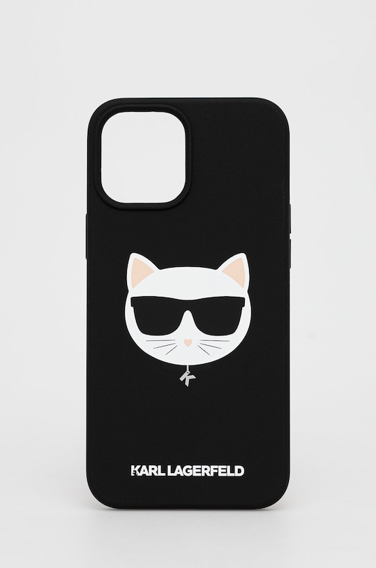 Karl Lagerfeld Etui na telefon iPhone 12 Pro Max KLHCP12LSLCHBK na telefon czarny KLHCP12LSLCHBK