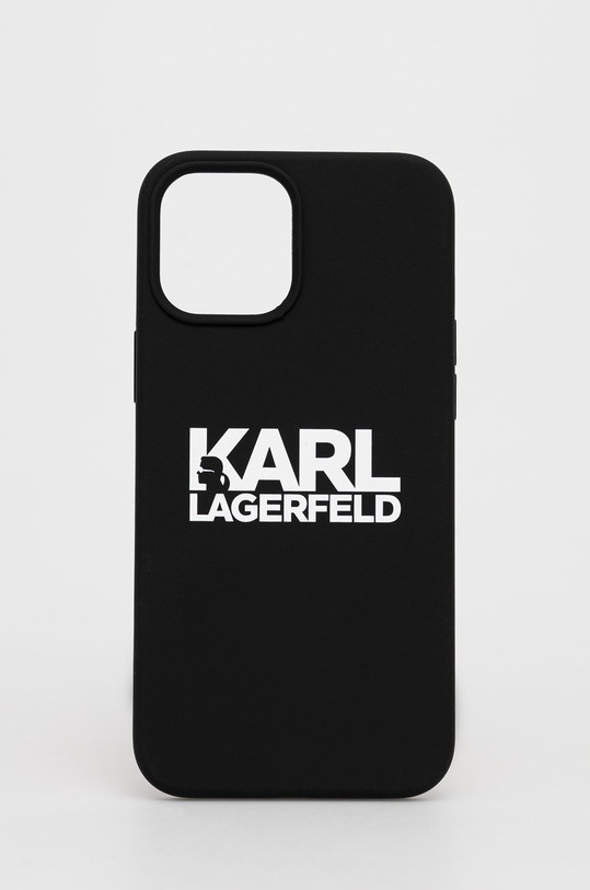 Karl Lagerfeld Etui na telefon iPhone 12 Pro Max KLHCP12LSLKLRBK na telefon czarny KLHCP12LSLKLRBK