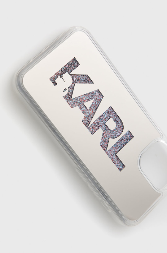 Akcesoria Karl Lagerfeld Etui na telefon iPhone 12 mini KLHCP12SKLMLGR KLHCP12SKLMLGR srebrny