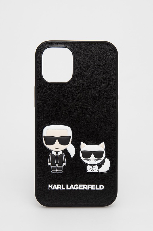 Karl Lagerfeld Etui na telefon iPhone 12 Mini KLHCP12SPCUSKCBK na telefon czarny KLHCP12SPCUSKCBK