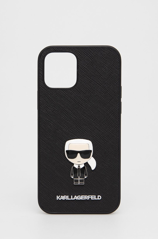Karl Lagerfeld Etui na telefon iPhone 12/12 Pro KLHCP12MIKMSBK na telefon czarny KLHCP12MIKMSBK