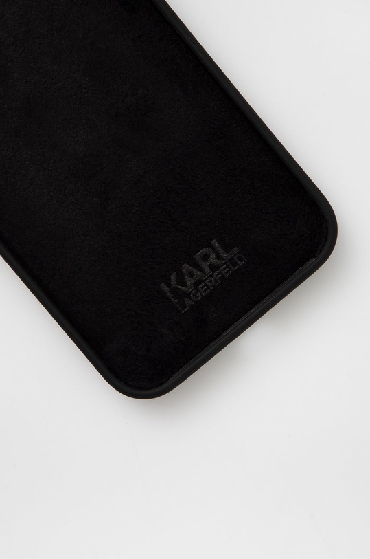 Karl Lagerfeld Etui na telefon iPhone 12/12 Pro KLHCP12MSLFKBK KLHCP12MSLFKBK czarny AA00