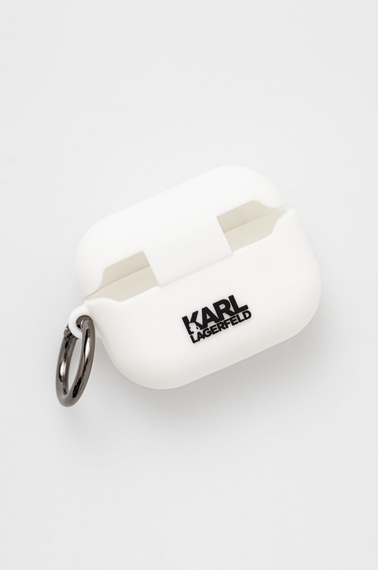 Karl Lagerfeld Pokrowiec na Airpods Pro KLACAPSILGLWH KLACAPSILGLWH biały AA00