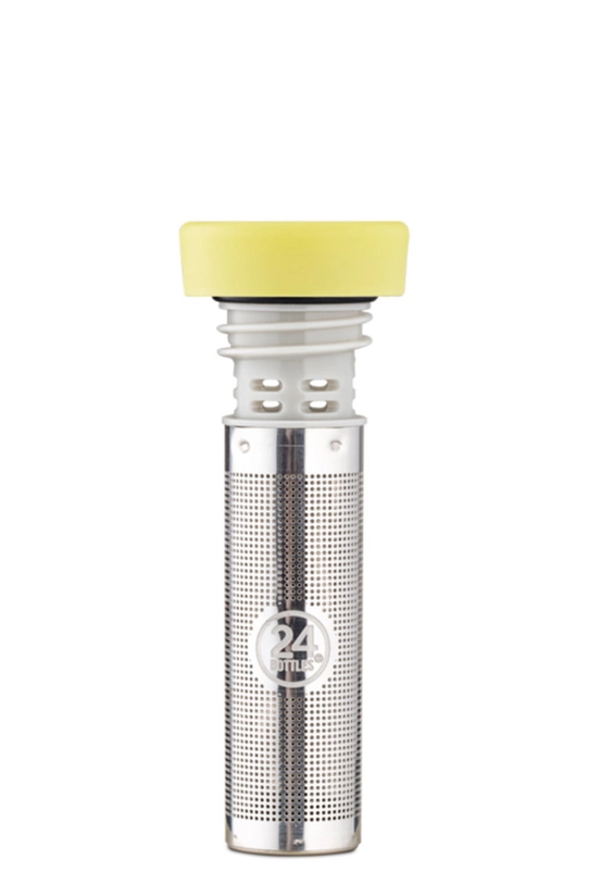 24bottles - Infuzor pentru sticlă thermos Clima Yellow galben Infuser.Lid.Lgt.Yellow