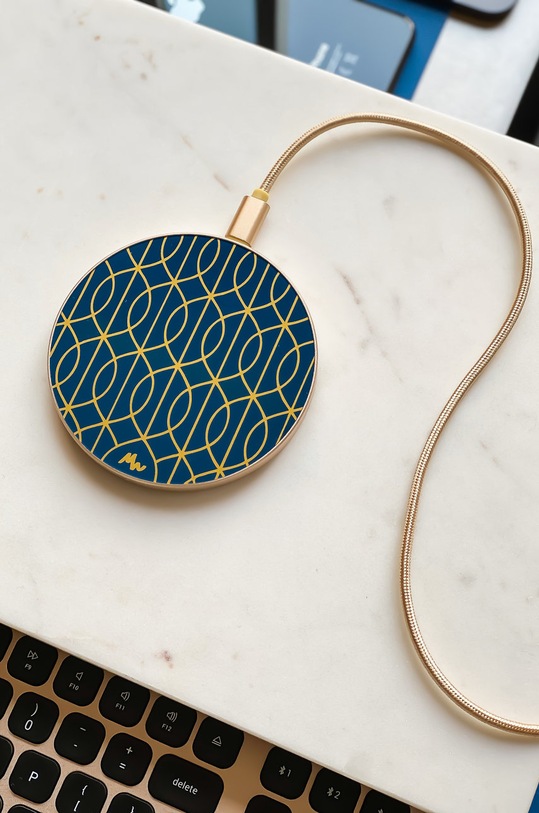 Lifestyle Marie Wolt - Ασύρματος φορτιστής 1016G σκούρο μπλε