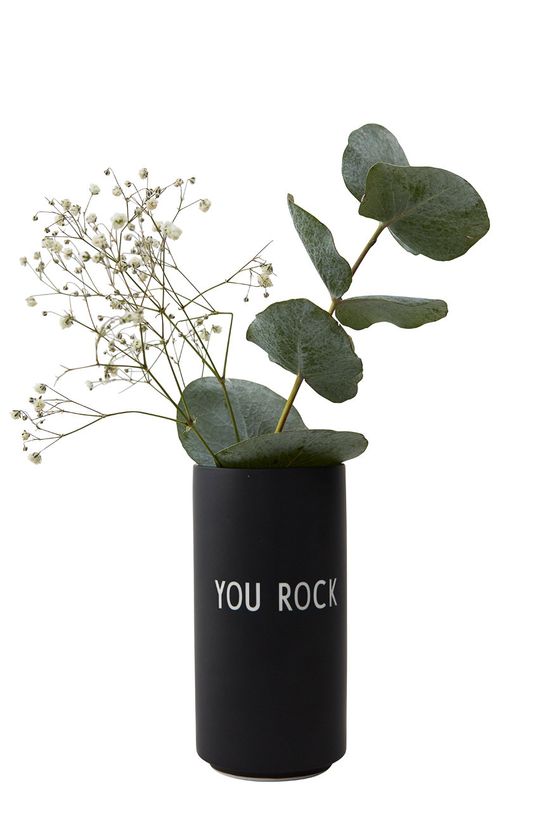 Design Letters - Vaza decorativa 10101005BKYOUROCK negru AA00