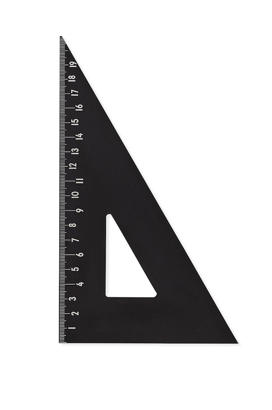 Design Letters - Háromszög vonalzó fekete 70201302RULER