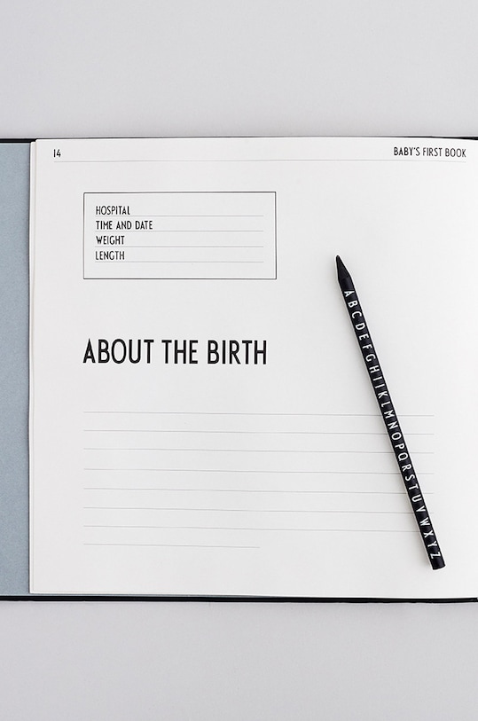 Design Letters - Detská pamätná kniha čierna 20202400BLACK