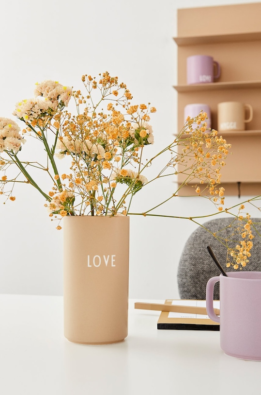 Design Letters - Dekoračná váza hnedá 10101006BEIGELOVE