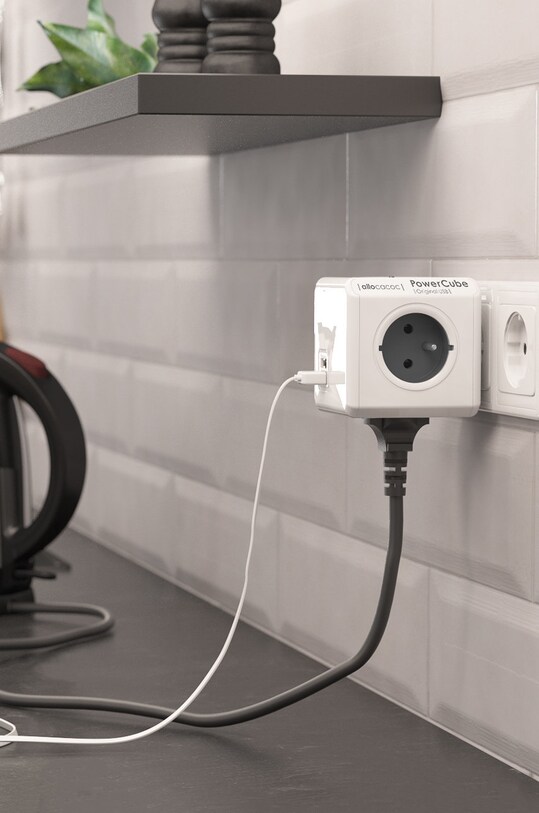 Allocacoc - Modulární rozbočka PowerCube Original USB GREY 2202GY/FROUPC šedá AA00