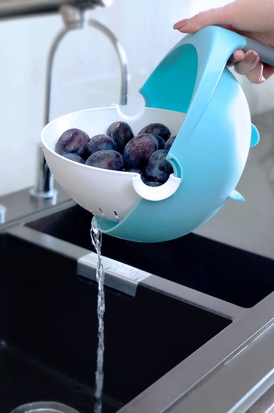 Кухня та бар Allocacoc - Багатофункціональна посудина BalanceColander DH0146BL/EQBLCO блакитний