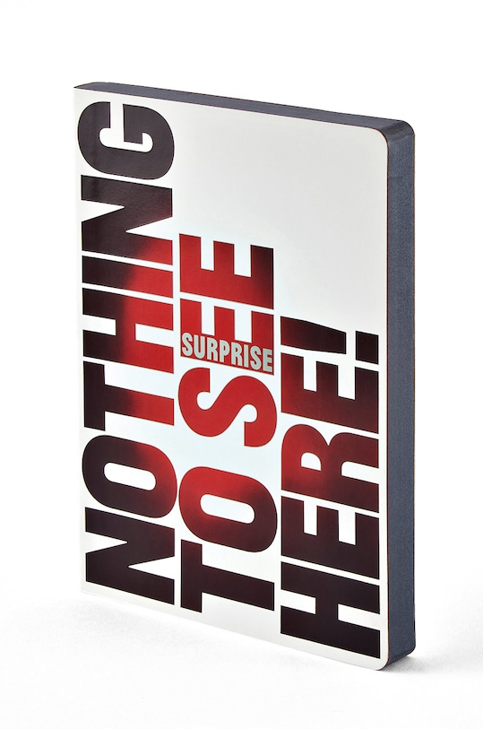 Nuuna notatnik NOTHING TO SEE HERE pomarańczowy 52408