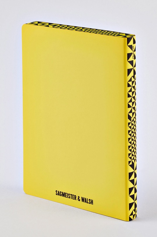 Nuuna - Σημειωματάριο HAPPY BOOK BY STEFAN SAGMEISTER 53375 κίτρινο AA00