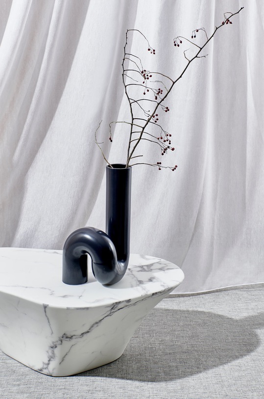 Salon i sypialnia Pols Potten wazon ozdobny 240.205.028 czarny