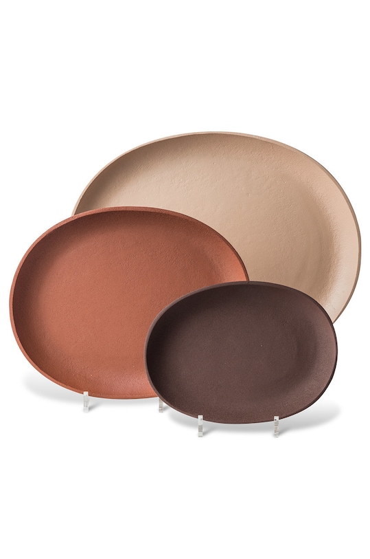 Pols Potten talerze dekoracyjne (3-Pack) brązowy 300.400.035