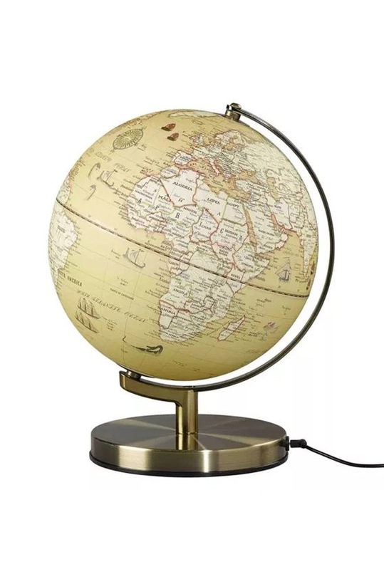 Wild&Wolf globus podświetlany Vintage beżowy WWL092