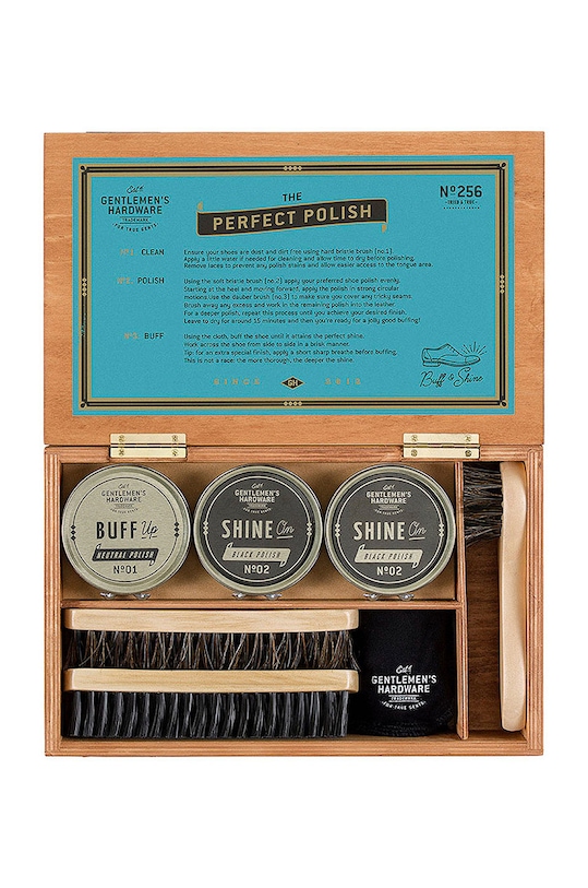 Gentelmen's Hardware - Sada na péči o obuv černá GEN256
