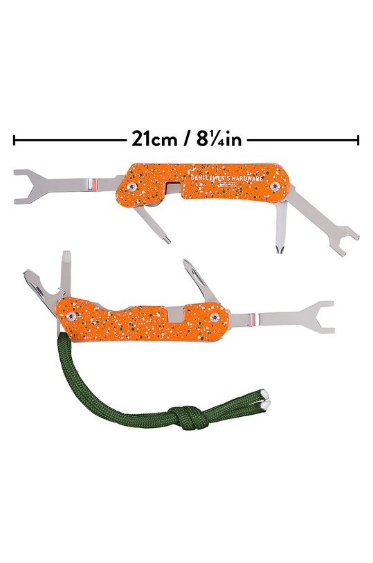 Gentelmen's Hardware - Multifunkčný nôž pre extrémne športy 9 v 1 Adrenaline oranžová GEN311