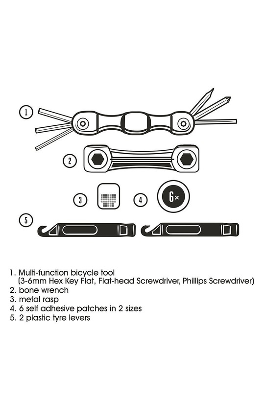 Gentlemen's Hardware niezbędnik rowerzysty szary GEN333