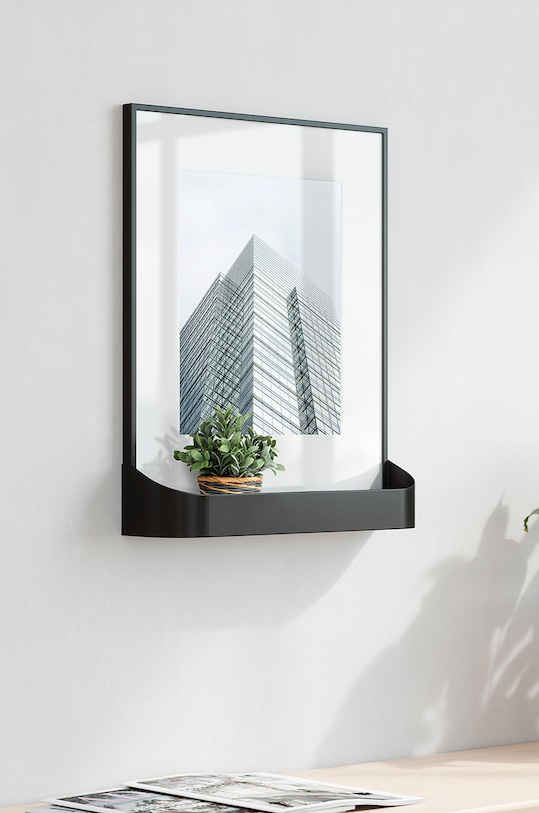 Salon i sypialnia Umbra ramka na zdjęcie z półką 20 x 25 1016758.040 czarny