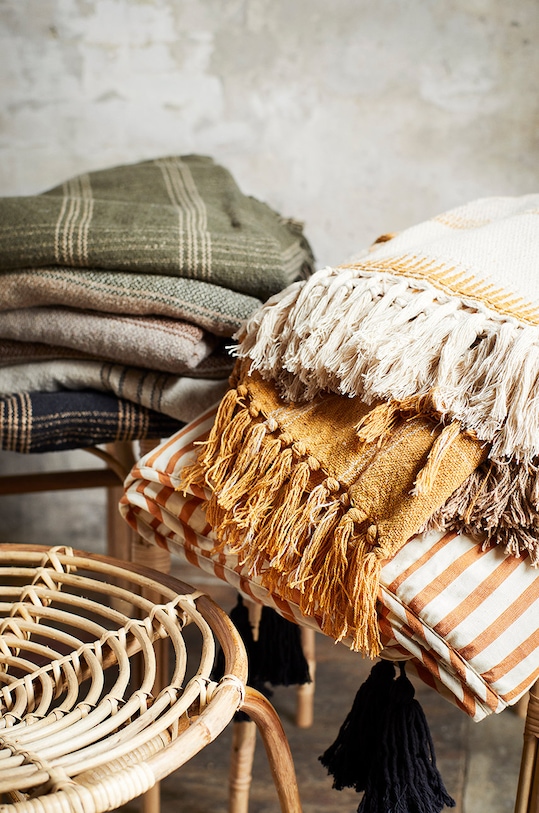 Madam Stoltz pătură JETH8336.KH verde AA00