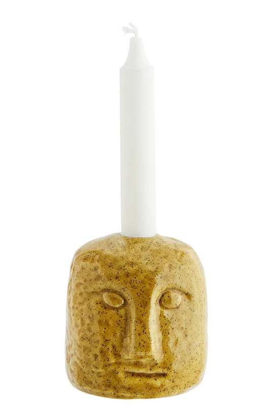 Madame Stoltz świecznik dekoracyjny żółty E1896.T29