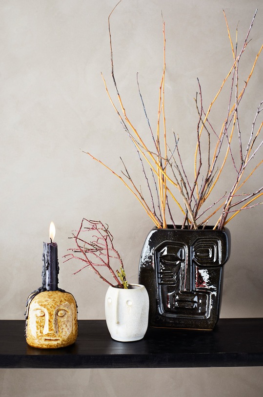 Salon i sypialnia Madame Stoltz świecznik dekoracyjny E1896.T29 żółty