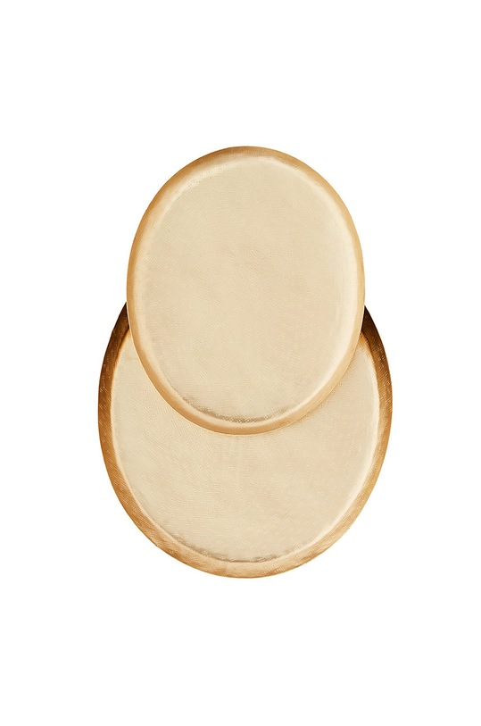 Madam Stoltz - Set: tavi decorative (2-pack) IB.00475G galben AA00