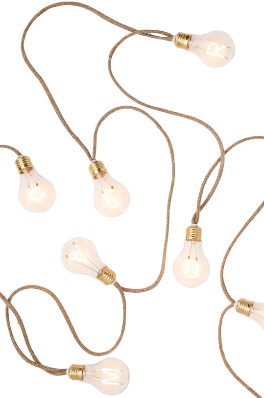 Madam Stoltz łańcuch świetlny brązowy 5706.WW