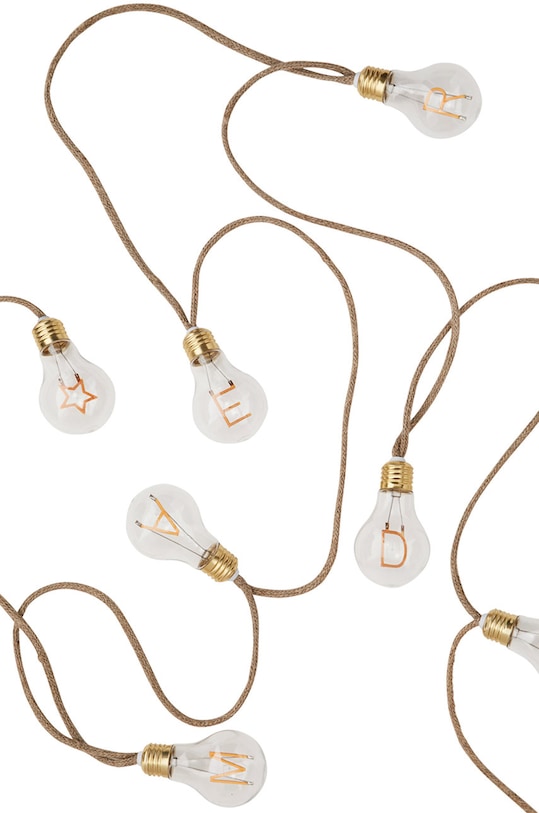 Madam Stoltz łańcuch świetlny 5706.WW brązowy AA00