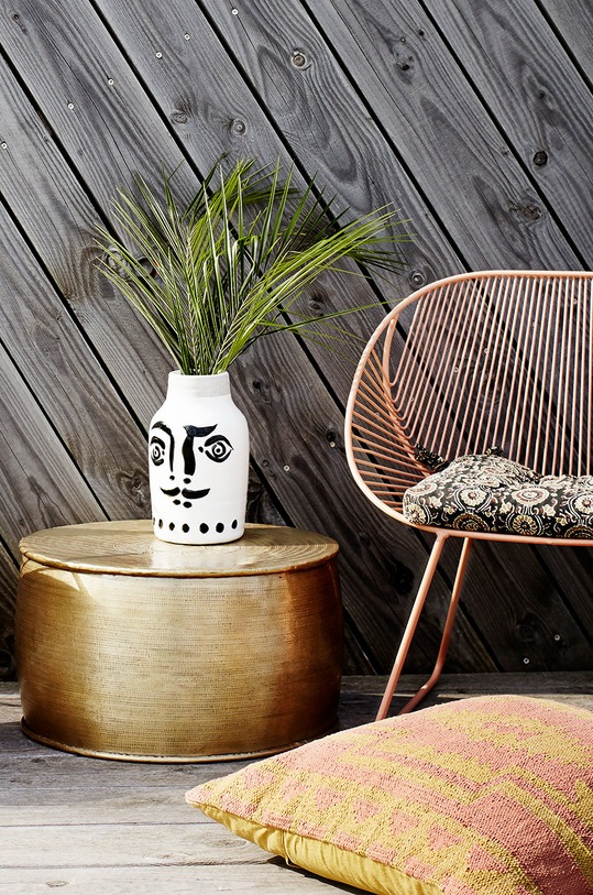 Madam Stoltz wazon dekoracyjny E548.L19 biały AA00