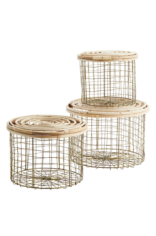 Madam Stoltz - Set de cosuri decorative (3-pack) maro 25270AB