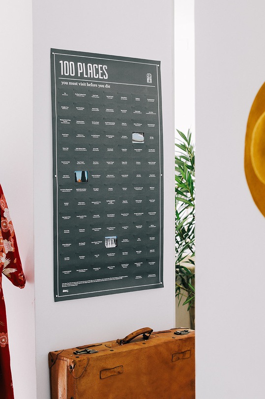 DOIY plakat 100 Places You Must Visit Before You Die DYPOSTPLE