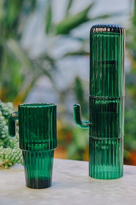 DOIY zestaw szklanek (4-pack) DYSAGUADG zielony