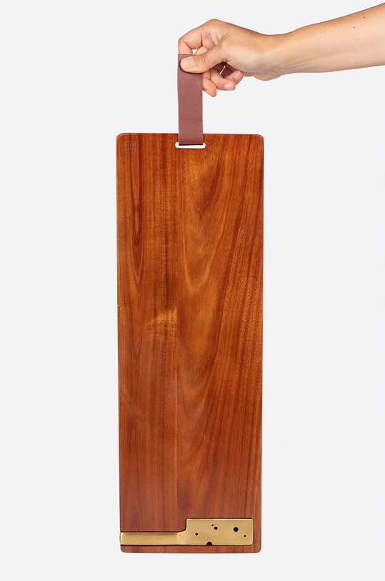 DOIY deska do serwowania z wbudowanym nożykiem brązowy DYCHEESEPOL