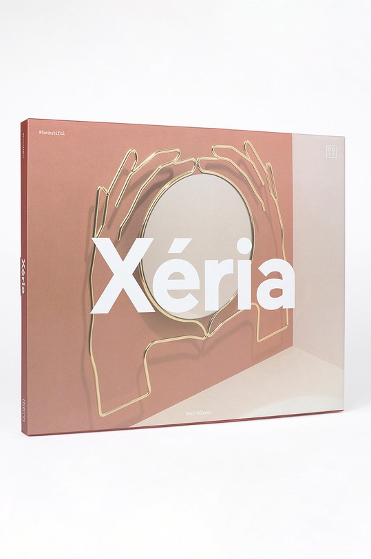 DOIY lustro ścienne żółty DYXERIALW