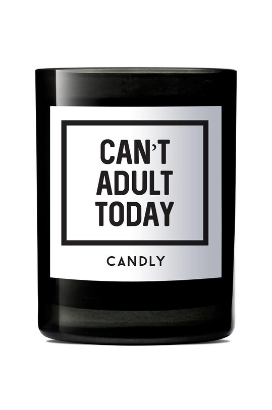 Candly - Ароматическая соевая свеча Can't adult today 250 g чёрный No1CAT