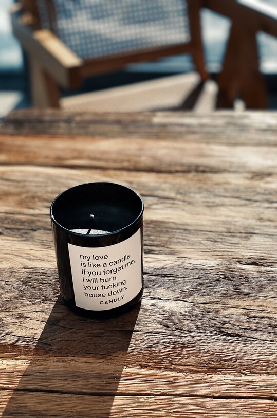 Home SPA Candly - Αρωματικό κερί σόγιας Set goals that scare you and excite you at the same time No5SGT μαύρο