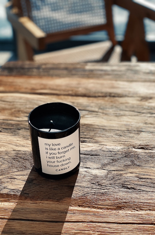 Home SPA Candly świeca zapachowa sojowa My love is like a candle No11MLI czarny