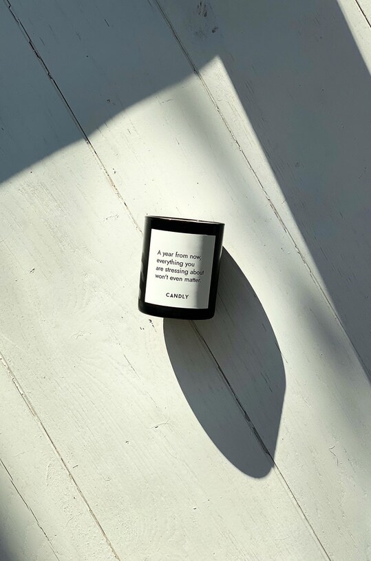 Candly - Αρωματικό κερί σόγιας Inhale the future/Exhale the past No11ITF μαύρο AA00
