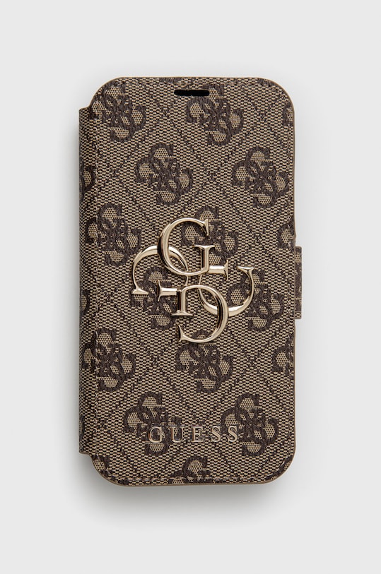 Guess Etui na telefon iPhone 13 Mini na telefon brązowy GUBKP13S4GMGBR