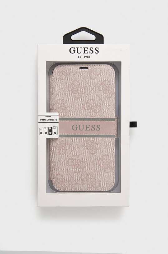Кейс за телефон Guess iPhone 13 Pro розов GUBKP13L4GDPI