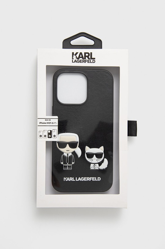 Αξεσουάρ Θήκη κινητού Karl Lagerfeld iPhone 13 Pro KLHCP13LPCUSKCBK μαύρο