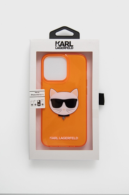 Аксесуари Чохол на телефон Karl Lagerfeld KLHCP13LCHTRO помаранчевий