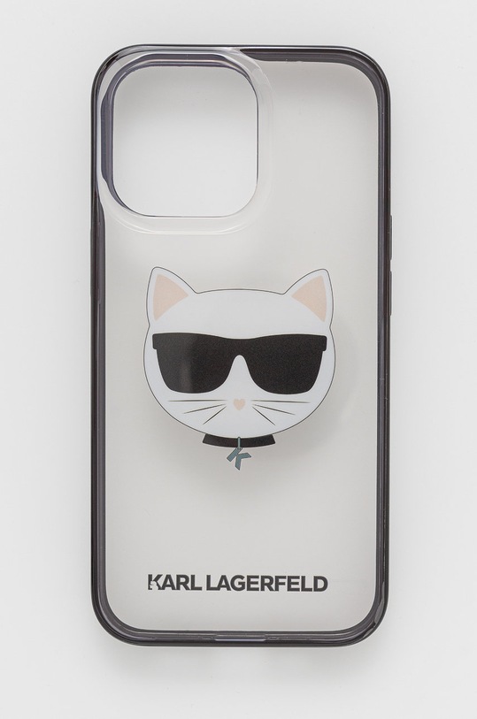 Karl Lagerfeld Etui na telefon iPhone 13 Pro KLHCP13LHCHCK na telefon transparentny KLHCP13LHCHCK