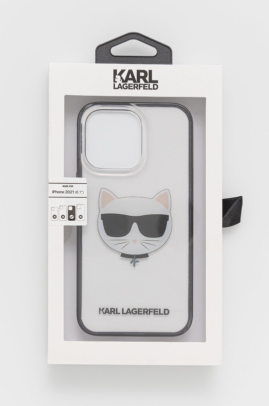 Akcesoria Karl Lagerfeld Etui na telefon iPhone 13 Pro KLHCP13LHCHCK KLHCP13LHCHCK transparentny