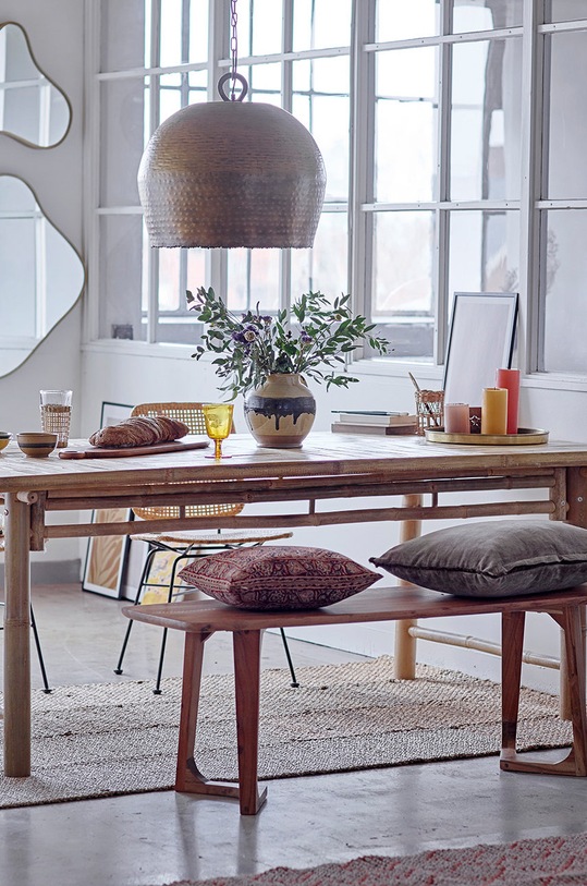 Bloomingville taca ozdobna żółty 82051440