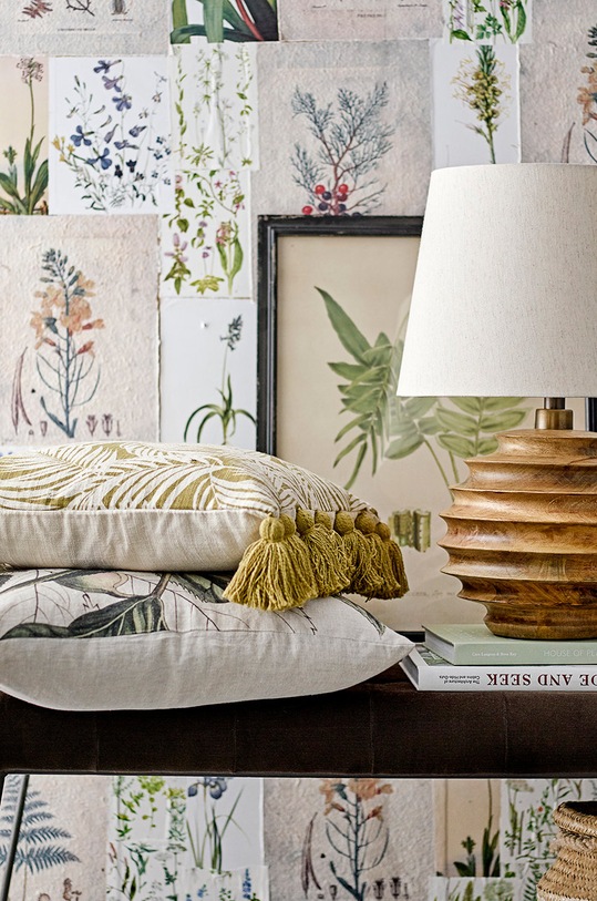 Salon i sypialnia Bloomingville poduszka ozdobna 82051014 zielony