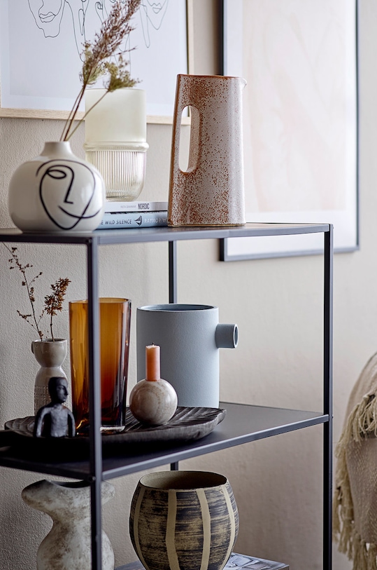 Salon i sypialnia Bloomingville wazon dekoracyjny 82052610 biały