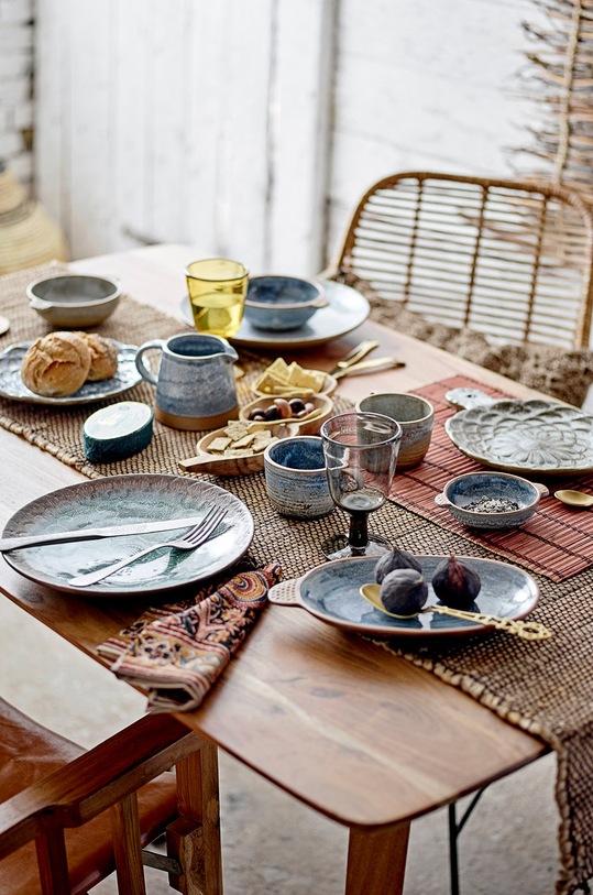 Bloomingville zestaw serwetek (4-pack) czerwony 82052823